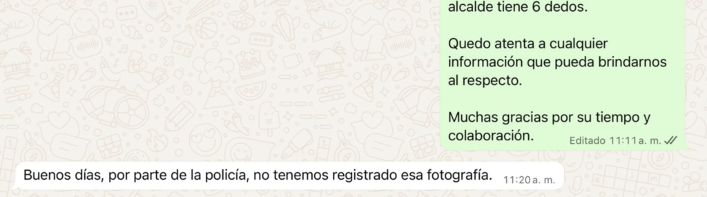 La respuesta de la Policía a la consulta de Ecuador Chequea.