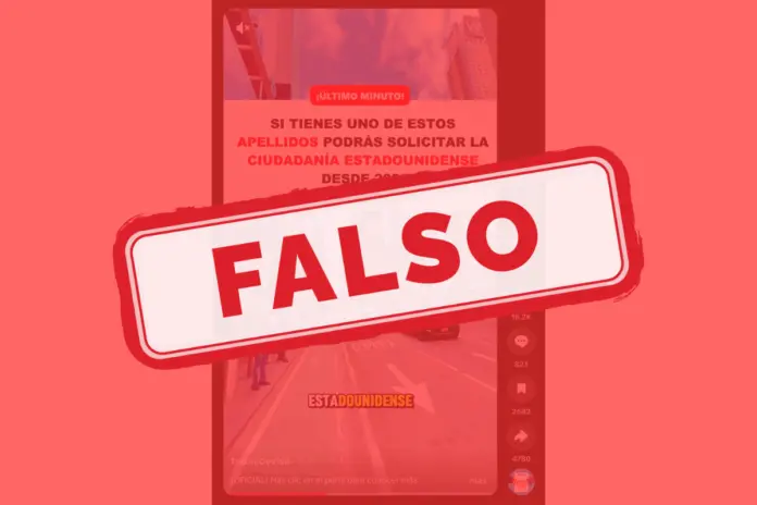 Ciudadanía Estados Unidos lista apellidos
