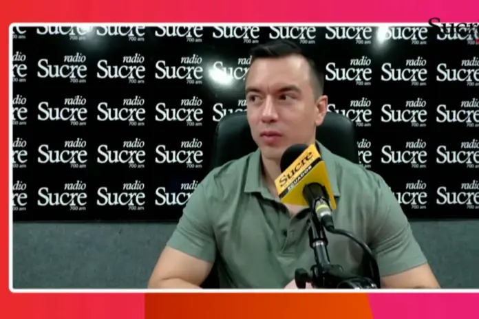 Declaraciones Daniel Noboa Radio Sucre