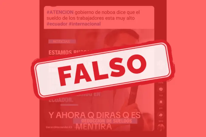 Daniel Noboa sueldos altos Ecuador