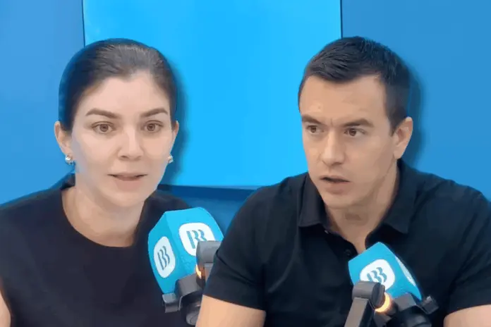 Irene Vélez y Daniel Noboa Radio Centro