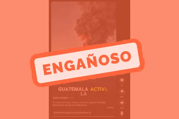 Volcán de fuego erupción Guatemala