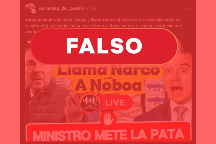 GianCarlo Loffredo llama narco a Daniel Noboa