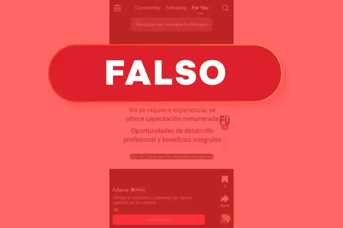 Oferta de trabajo Fybeca estafa